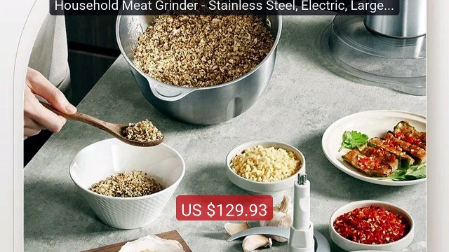 Household Meat Grinder - Stainless Steel, Electric, Large Capa... Hot Deal 2026 | Limited Offer!
