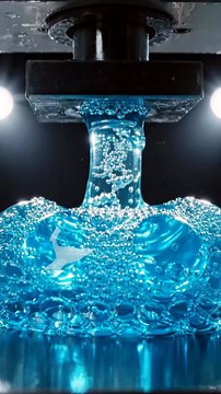 Hydraulic Press Crushing Bubble Material | Satisfying Slow Motion ASMR Experiment
