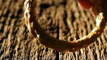 Hydraulic Press Crushing Woven Reed Loops | Satisfying Slow Motion Compression Experiment (ASMR)