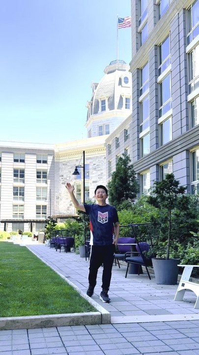 Resident Nelson Wang attends the celebration of Roosevelt Island's The Octagons 20th anniversary on June 13, 2026 (Episode 1)