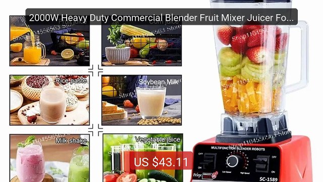 2000W Heavy Duty Commercial Blender Fruit Mixer Juicer Food Pr... Hot Deal 2026 | Limited Offer!