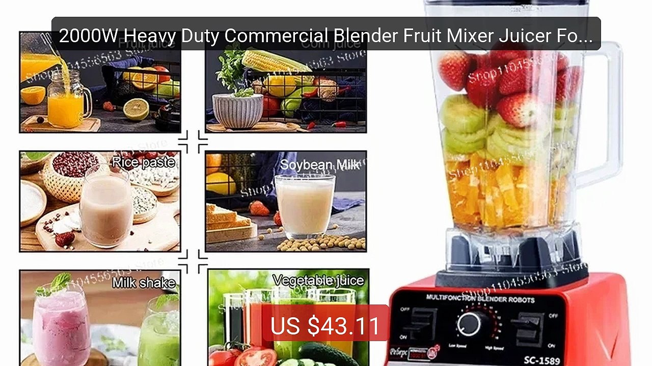 2000W Heavy Duty Commercial Blender Fruit Mixer Juicer Food Pr... -- Hot Deal 2026 | Limited Offer!