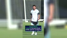 Messi trains ahead of Argentina's first World Cup match