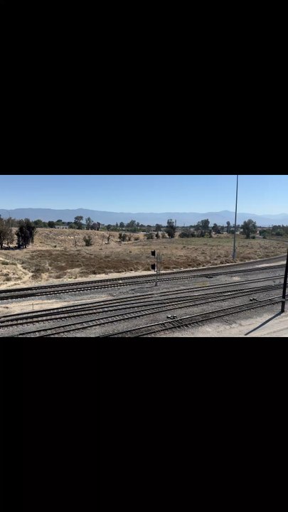 UP 8408 Manifest Train at West Colton Yard