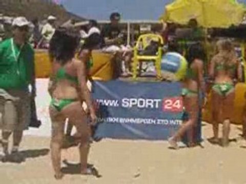 Beach Volley Cheerleaders Mykonos