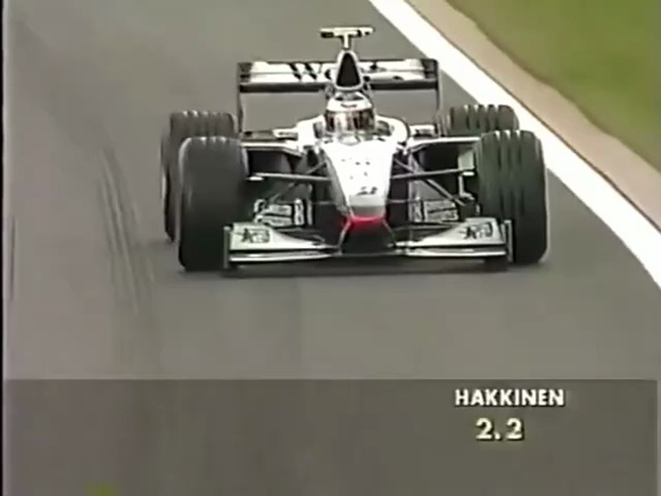 F1 – Mika Häkkinen (McLaren Mercedes V10) laps in qualifying – Belgium 1998
