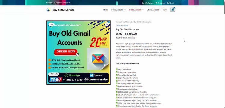 Best Bulk Gmail Account Providers: Top 5 PVA & Aged Account Websites