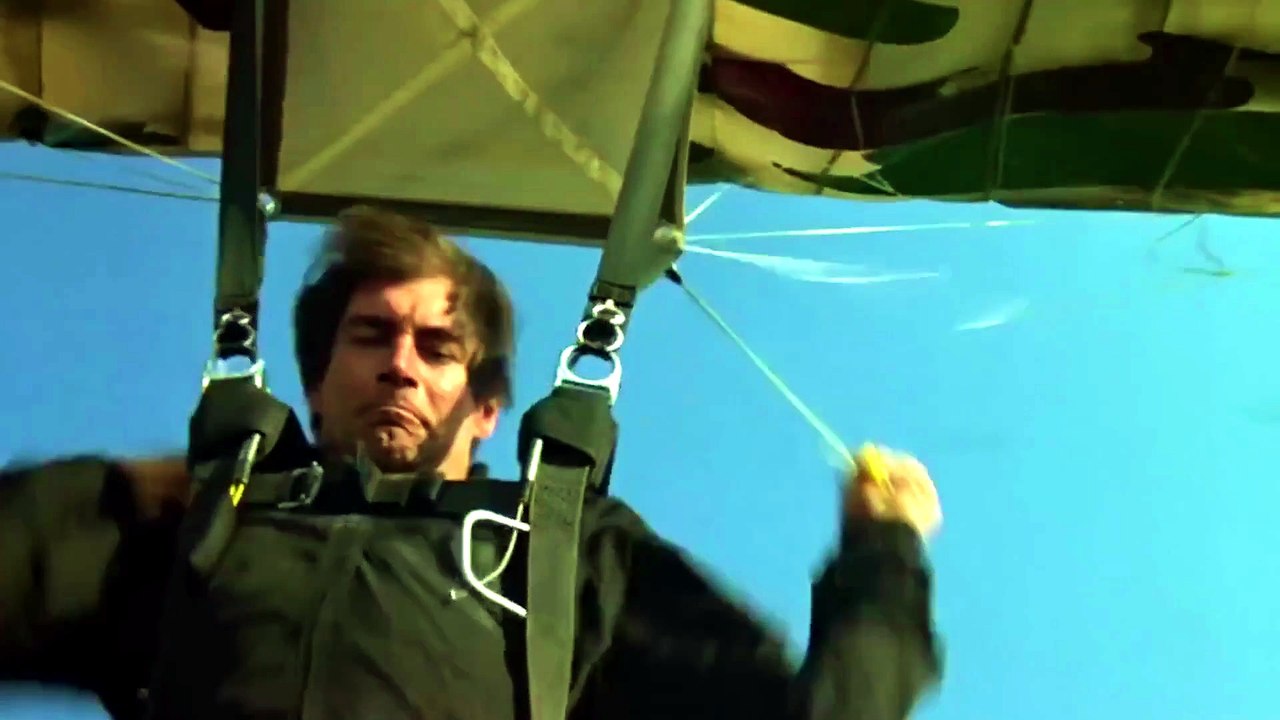 The Living Daylights - parachute scene