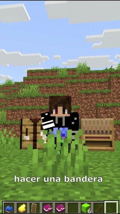 como hacer la bandera de brasil y escudo en minecraft