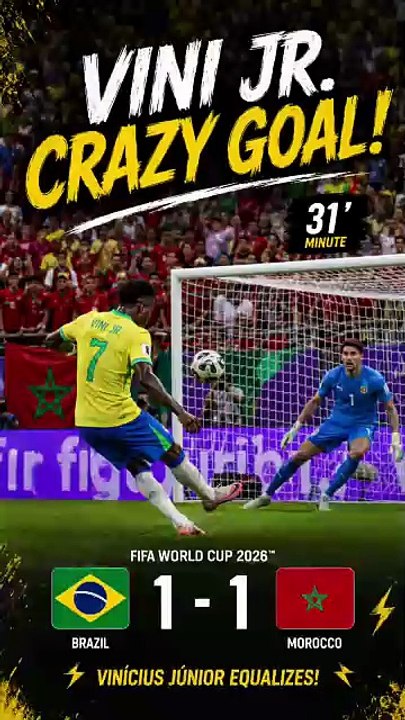 FIFA World Cup 2026 Vinicius Junior Goal Vs Morocco