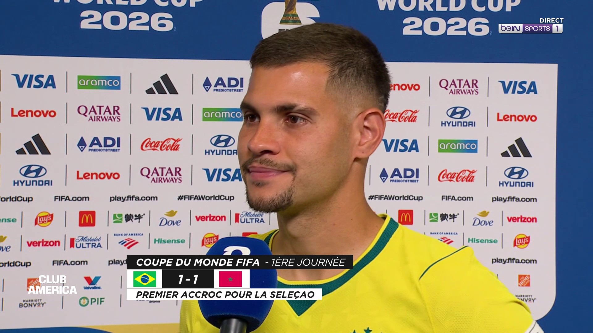 Bruno Guimarães : "Le match nul est juste pour moi"