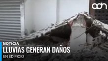 Colapsa barda de edificio en Hipódromo Condesa tras intensa lluvia