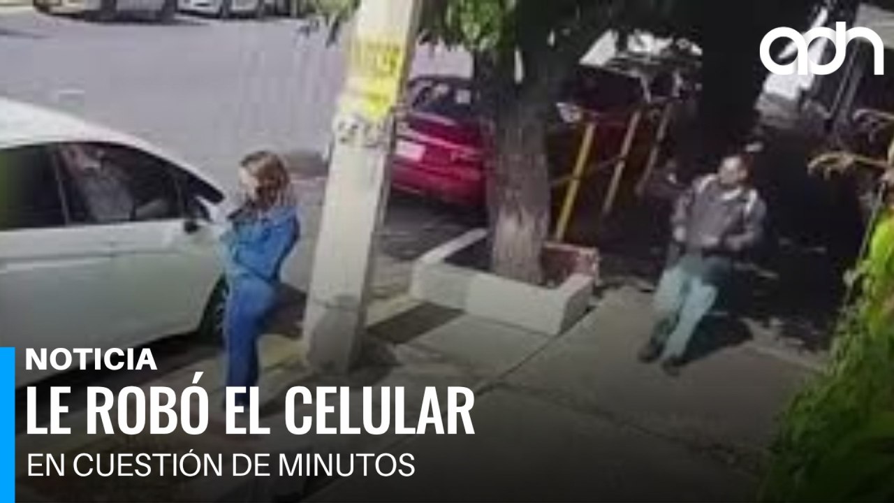 Delincuente arrebata celular a una mujer a plena luz del día en Jalisco