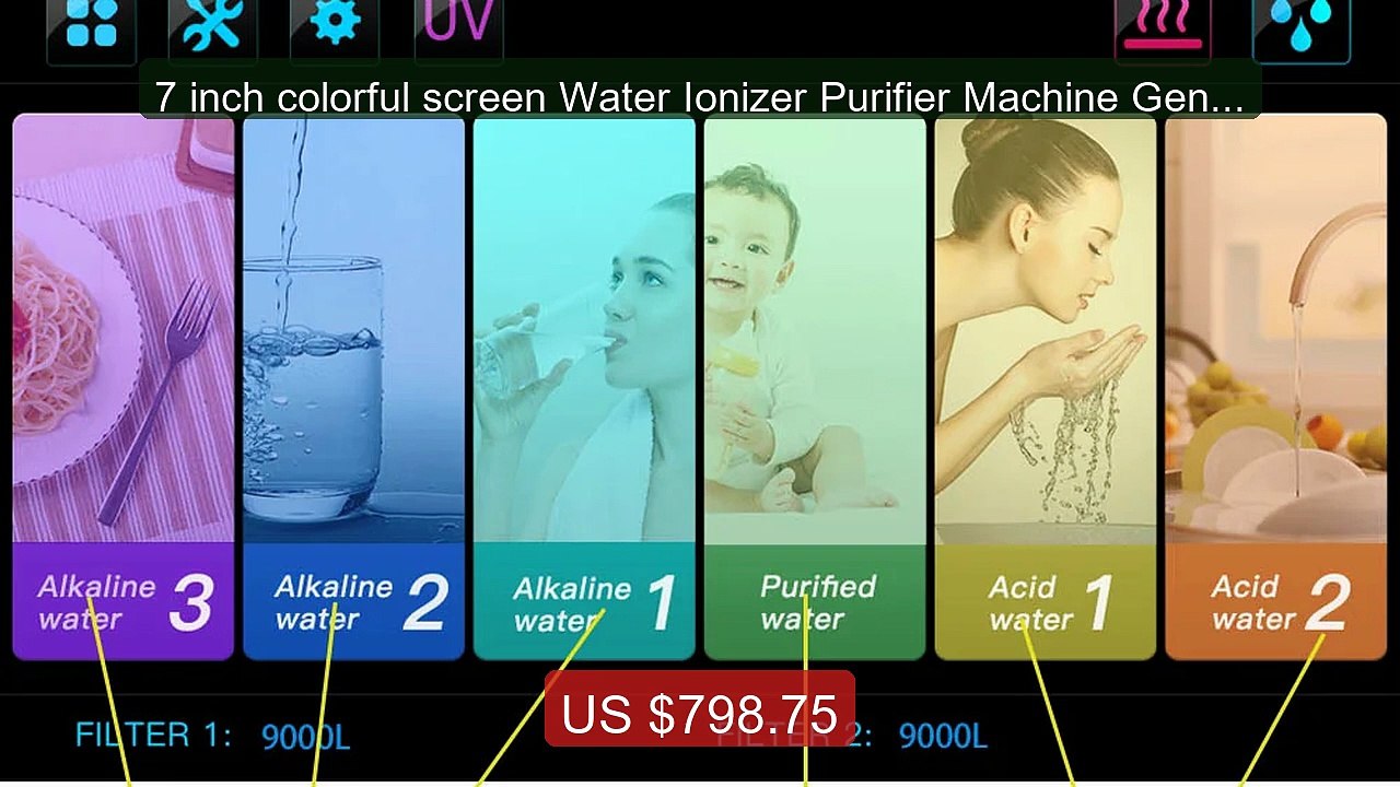 7 inch colorful screen Water Ionizer Purifier Machine Generat... -- Amazing Value 2026 | Must Have!