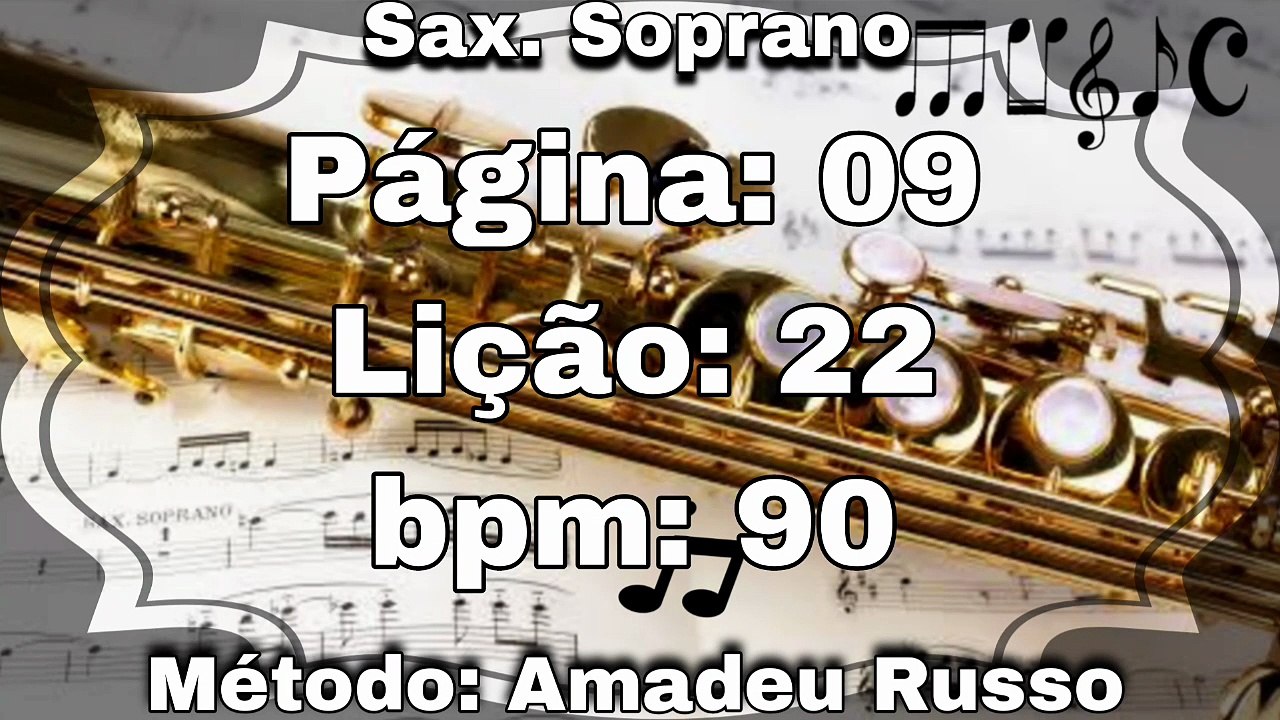 Página: 09 Lição: 22 - Sax. Soprano [90 bpm]