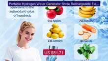 Portable Hydrogen Water Generator Bottle Rechargeable Electric Alka... -- Top Rated 2026 | Buy Now!