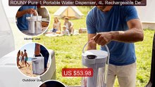 ROUNY Pure 1 Portable Water Dispenser, 4L Rechargeable Desktop UF ... -- Best Deal 2026 | Shop Now!