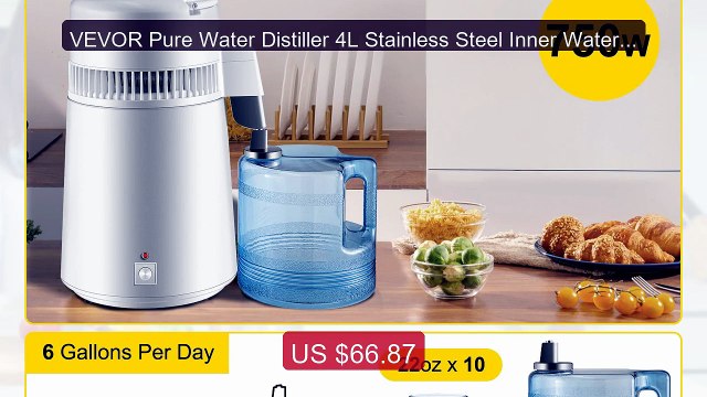 VEVOR Pure Water Distiller 4L Stainless Steel Inner Water D... Top Pick 2026 | Unbeatable Price!