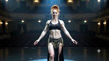 Fit Red Head Belly Dancer
