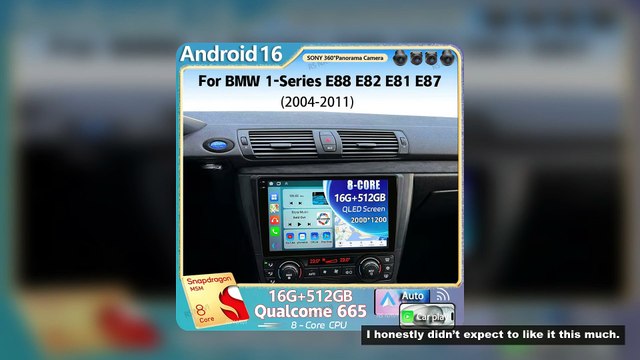 Android 16 For BMW 1-Series E88 E82 E81 E87 2004 - 2011 2K QLED Android Car Radio Multimedia Video P