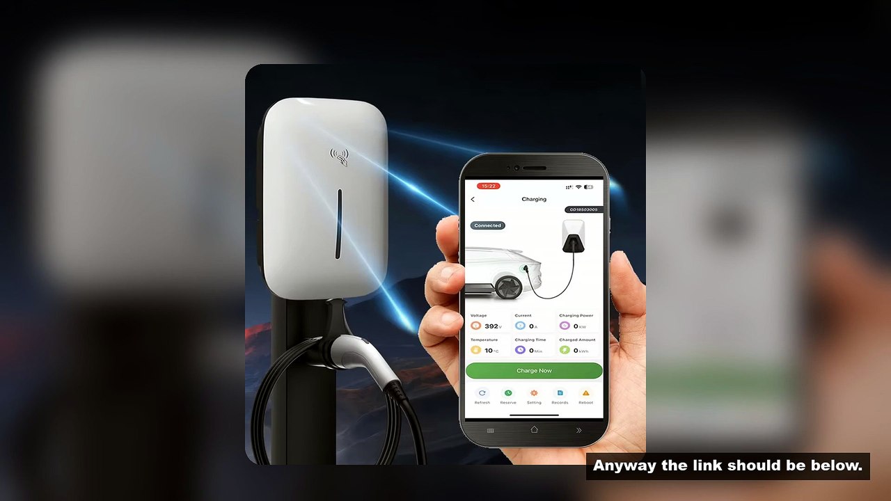 JIGU 1Phase TYPE1 7KW 32A EV Wallbox Charging Station Electric Car Charger With WIFI/Bluetooth APP C