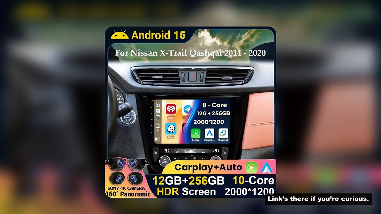 Android 15 Carplay Auto For Nissan X-Trail Xtrail X - Trail 3 T32 2013-2022 Qashqai 2 J11 Car Radio