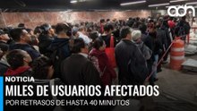 Viajar en el metro de CDMX se vuelve un caos: esperas de hasta 40 minutos