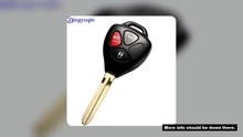 jingyuqin 10p Remote Car Key Shell Case Cover Fob For Toyota Camry Avalon Corolla Matrix Rav4 Venza