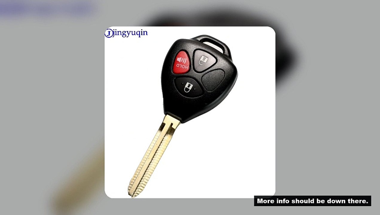 jingyuqin 10p Remote Car Key Shell Case Cover Fob For Toyota Camry Avalon Corolla Matrix Rav4 Venza
