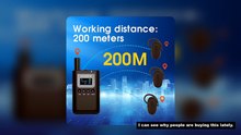 Wireless Whisper Audio Guide System 2.4G Sounds Clear for Simultaneous Interpretation Teaching Train