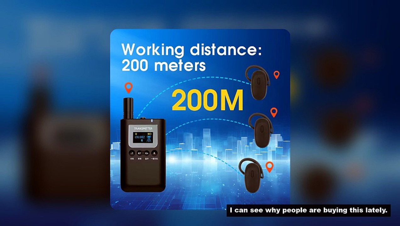 Wireless Whisper Audio Guide System 2.4G Sounds Clear for Simultaneous Interpretation Teaching Train