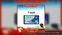 7 Inch QLED Screen 2 Din Universal Android 15 Car DVD GPS Radio Stereo Car Radio Multimedia Player A