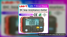 UNI-T UT620C Plus Micro Ohmmeter DC Low Resistance Tester 0.001m?~300.0k? Auto & Manual Range Profes