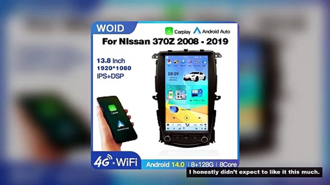 13.8 Inch Android14 Car Radio GPS Navi Multimedia Player For Nissan 370Z Z34 2008 - 2019 Vertical Sc