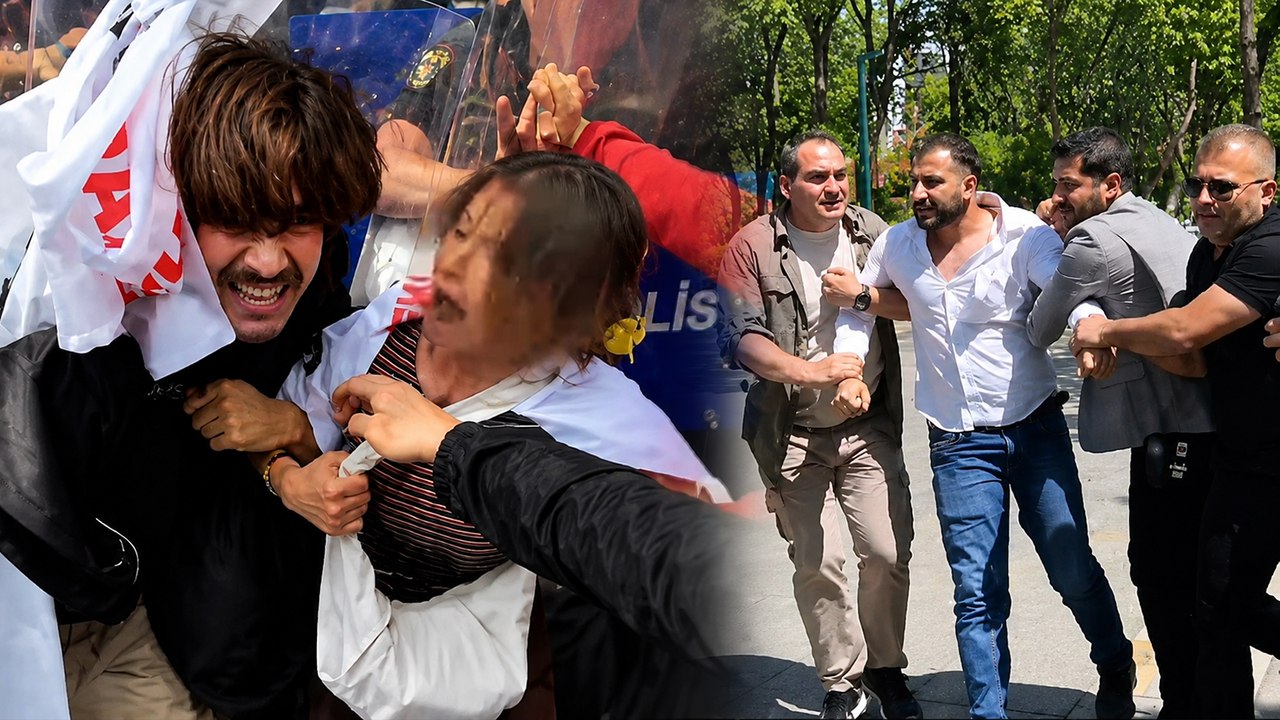 Özel sektör öğretmenlerinin Meclis yürüyüşüne polis müdahalesi: Gözaltılar var!