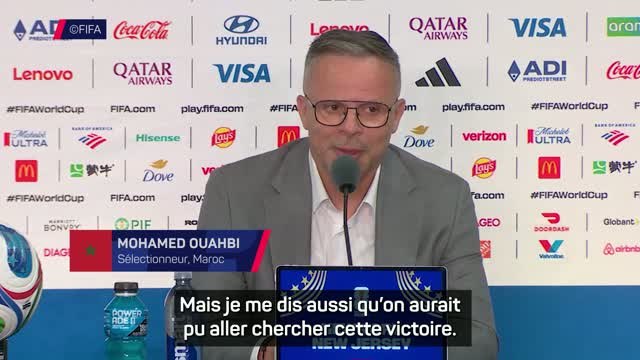 Maroc - Ouahbi frustré après le nul : “On doit vouloir gagner contre tout le monde”