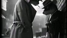 Noir Cat The Hard-Boiled Detective 🐾🕵️‍♂️🌙  1940s Film Noir Short