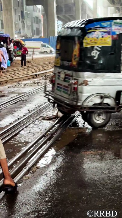 Wet tracks, non-stop ride. 🚂💨