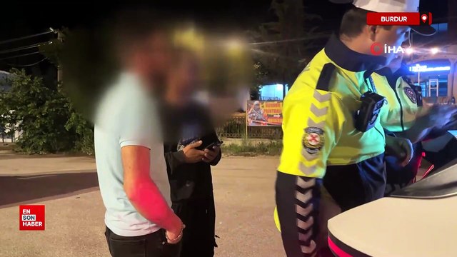 Burdur'da alkollü yakalanan sürücü alkollü değilim diyerek kendini savundu