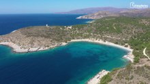 Παραλία Τηγάνι - Μία από τις ομορφότερες της δυτικής Χίου με γαλαζοπράσινα νερά