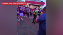 Boston police officer wows World Cup fans with keepy-uppies
