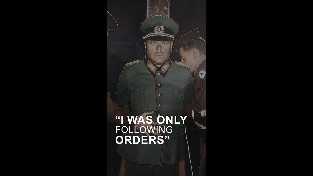 He said he was "just following orders" - But justice met him at the firing squad