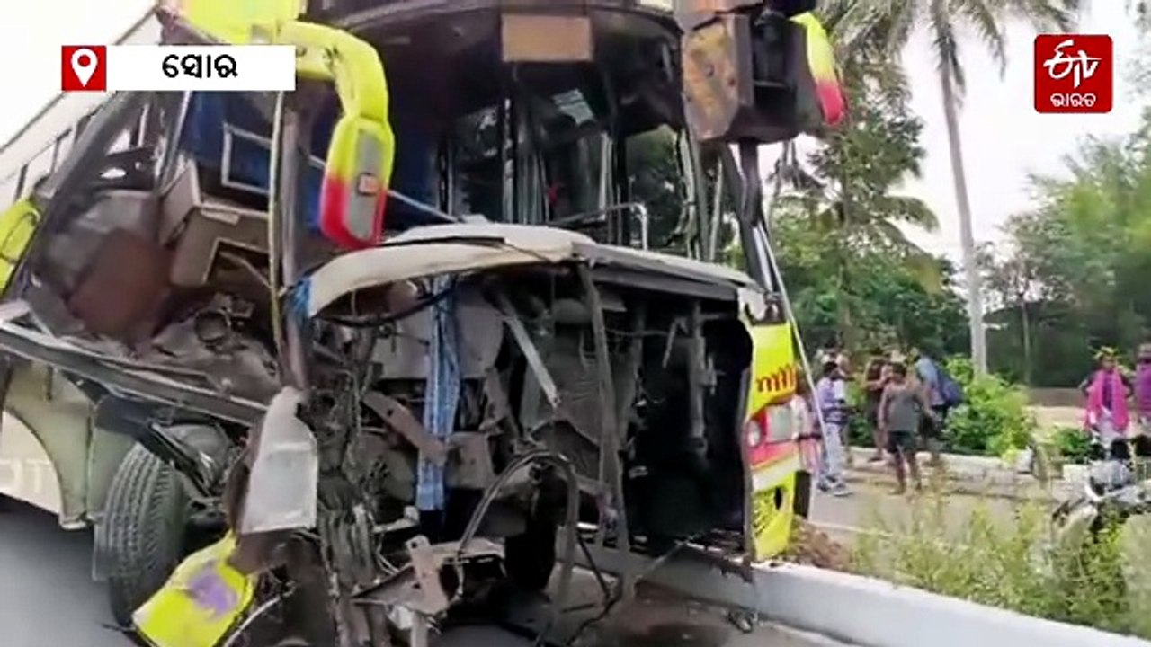 ତୀର୍ଥଯାତ୍ରୀ ବସ ଦୁର୍ଘଟଣା; ଡ୍ରାଇଭର ମୃତ, ୨୦ରୁ ଅଧିକ ଆହତ