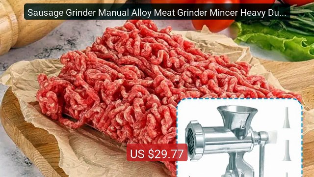 Sausage Grinder Manual Alloy Meat Grinder Mincer Heavy Duty Ki... Hot Deal 2026 | Limited Offer!