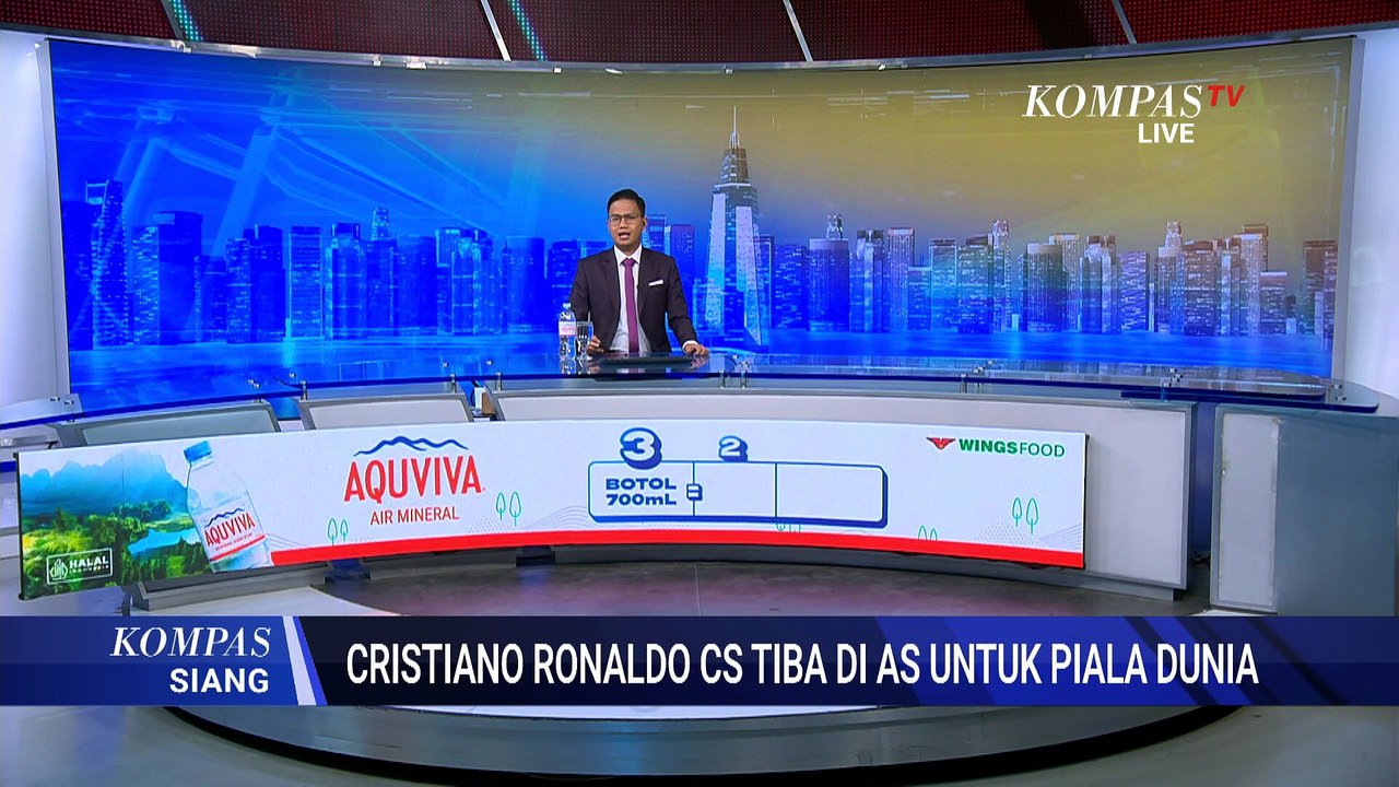 Cristiano Ronaldo dan Timnas Portugal Tiba di AS untuk Piala Dunia | KOMPAS SIANG