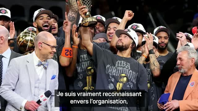 Knicks - Brunson savoure son sacre et le titre de MVP