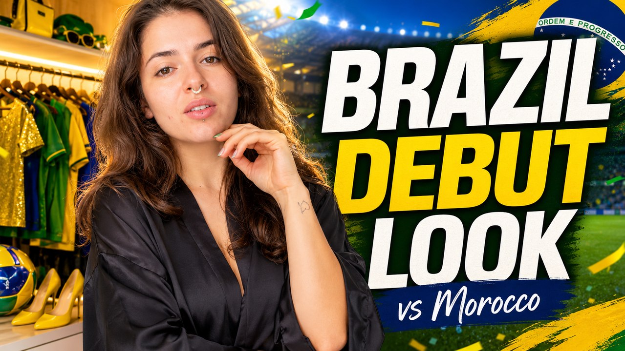Kerolay Chaves gets into the spirit of Brazil’s debut and shows her look for the match against Morocco