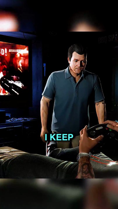 Why Michael smashes Jimmy TV #gamestyphoon #gta5 #gtav #shorts #Jimmy #Michael