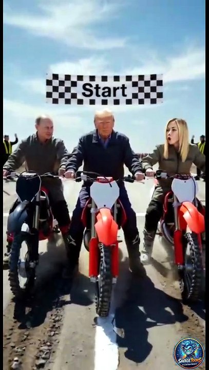 Trump Putin and Meloni Wild Dirt Bike Race Chaos with Baseball Bat and Whip 🏍️🔥