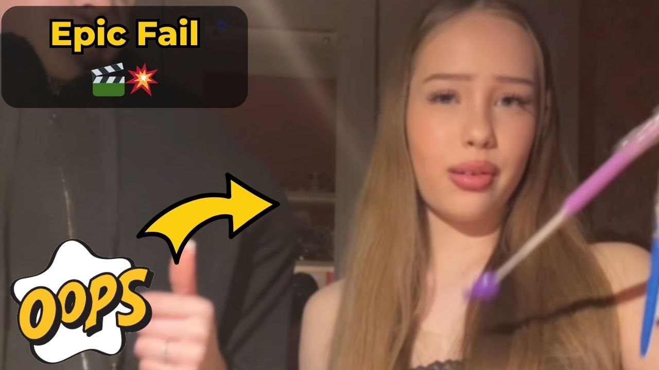 Girl Enjoys Popular Trend With Friend But Falls Backwards At The End